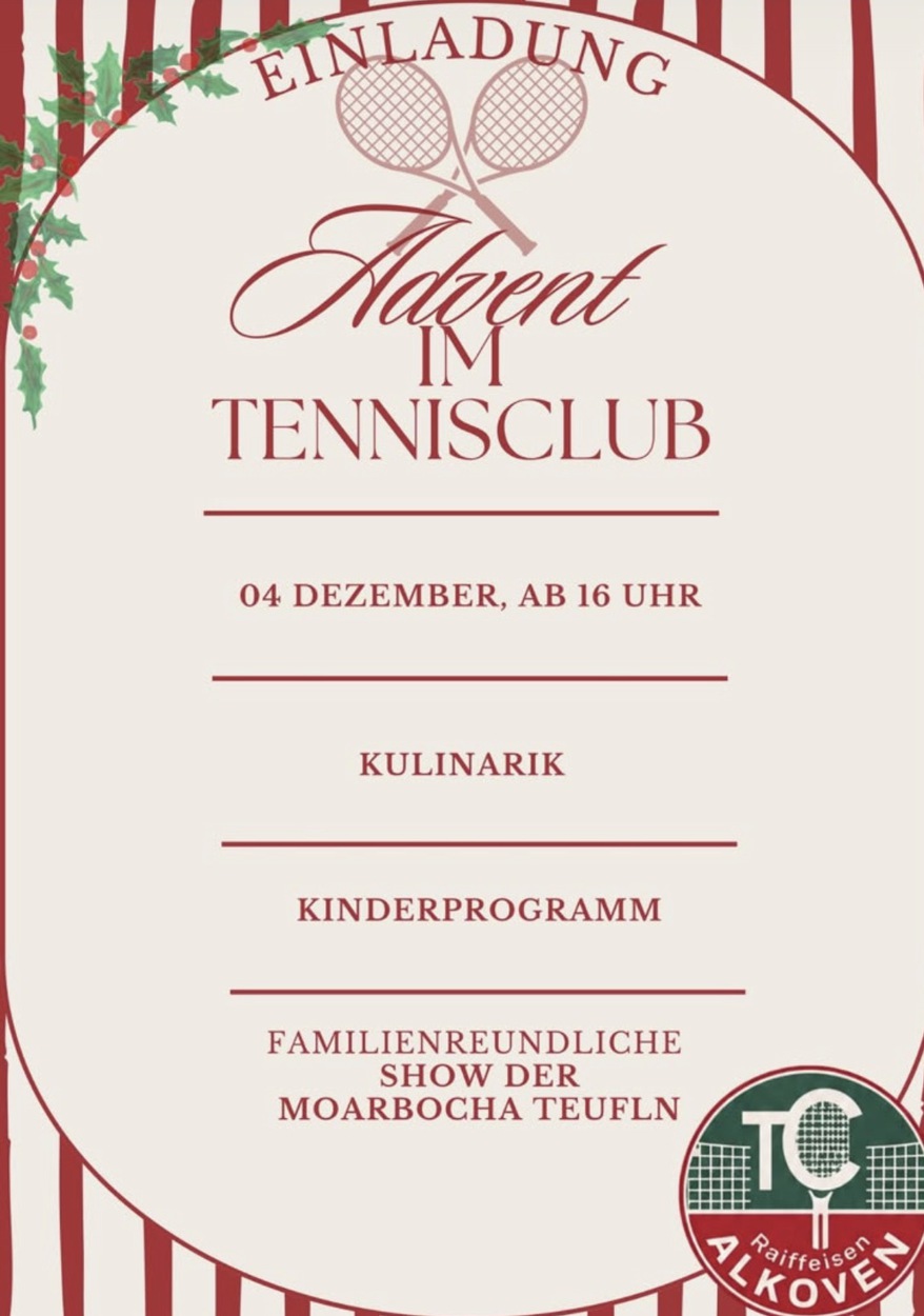 Advent im Tennisclub